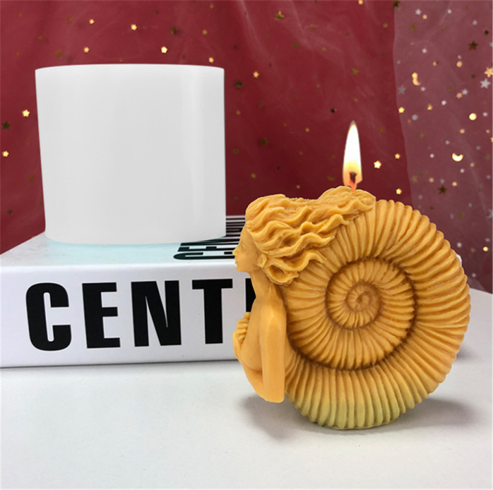 Conch goddess epoxy resin mold aromatherapy gypsum silica gel mold DIY crafts home decorations