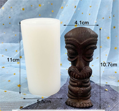 2 pcs Halloween faces,demons, silicone molds, funny creative decorations, DIY aromatherapy candles, gypsum resin molds, chocolates, cakes, etc