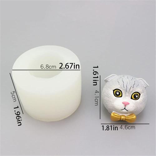 Cat Doll Silicone Fondant Mold Chocolate Candy Sugar Craft Gum Paste Mould Paper Clay Soap Candle Mold Cake Decoration Tool