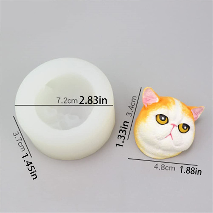 Cat Doll Silicone Fondant Mold Chocolate Candy Sugar Craft Gum Paste Mould Paper Clay Soap Candle Mold Cake Decoration Tool