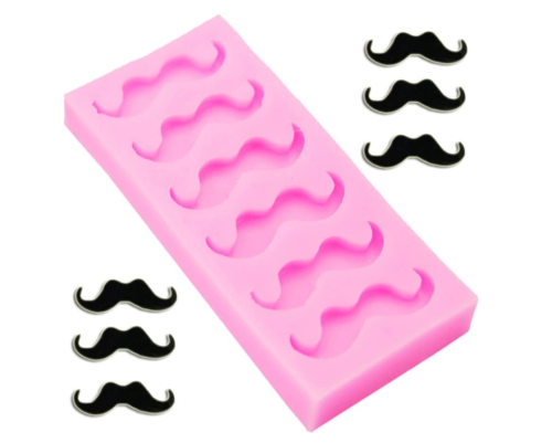Funny Mustache Beard Silicone Mold for Fondant Chocolate Candy Gum Paste Cake Decorating Jello Sugar Ice Cube