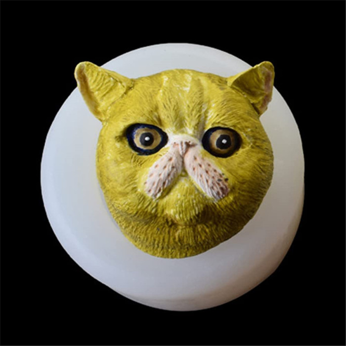 Cat Doll Silicone Fondant Mold Chocolate Candy Sugar Craft Gum Paste Mould Paper Clay Soap Candle Mold Cake Decoration Tool