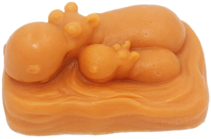 Hippo 3D hand soap mold liquid silica gel hand soap mold candle mold cake decoration tool