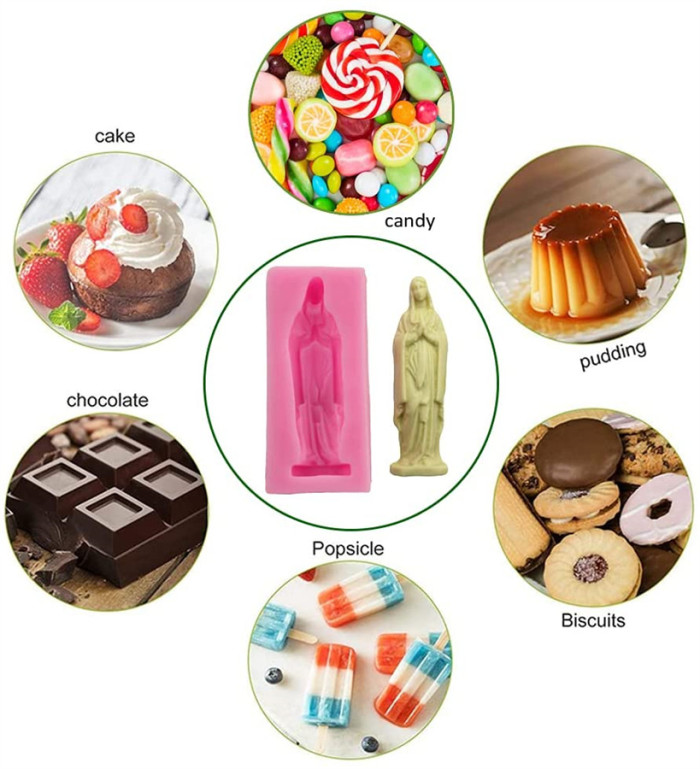 3D Silicone Fondant Molds Handmade Soap Clay Mold Mousse Chocolate Biscuit Sugar Craft Mould DIY Cake Decorating Supplies Bakeware Baking Tools
