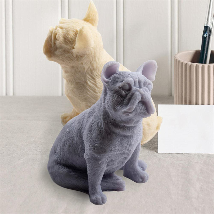 Shar Pei Dog Silicone Mold Candle Aromatherapy Gypsum Soap Mould DIY Chocolate Fondant Cake Decorating Model