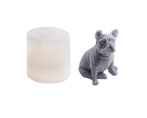 Shar Pei Dog Silicone Mold Candle Aromatherapy Gypsum Soap Mould DIY Chocolate Fondant Cake Decorating Model