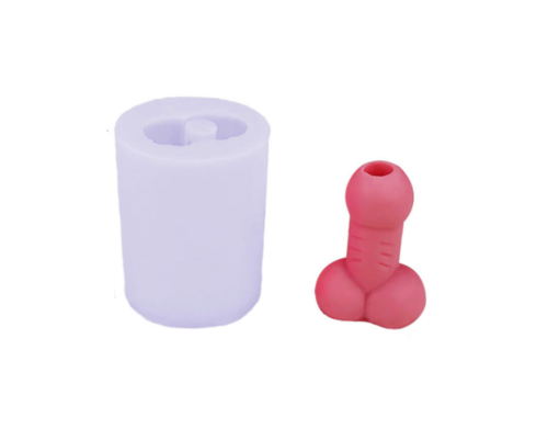 3D Silicone Candle Mold, Creativity  Male Penis Sculpture Casting Mold Handmade Mould Aroma Wax Making Mold for Candle Making DIY Crafts Soap Chocolate Cake Beeswax
