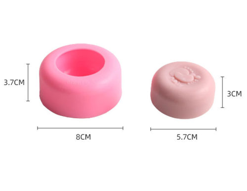 Cute Baby Foot Soap Mold for DIY Handmade Silicone Soap Chocolate Mold Cake Decoration Mold Candy Mold for Baby Shower Birthday Party