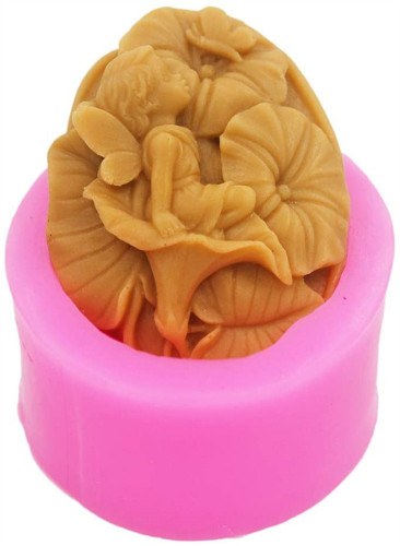 Angel Morning Glory Mould Craft Art Silicone Soap Mold Craft Molds DIY Handmade Candle Molds