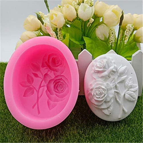 Rose Silicone Soap Molds, Flowers Craft Moulds DIY Handmade Soap Molds