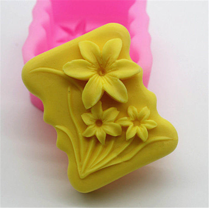 3D Daffodil Flowers Decorating Mould, Homemade Soap Making Mold Supplies for DIY Soap Toys Decorative Ornaments Art Craft