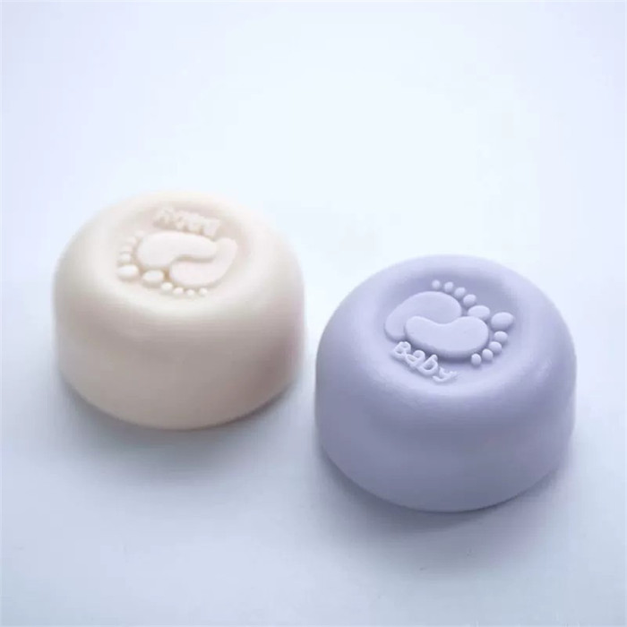 Cute Baby Foot Soap Mold for DIY Handmade Silicone Soap Chocolate Mold Cake Decoration Mold Candy Mold for Baby Shower Birthday Party