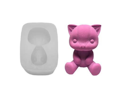 3D cat silicone soap mold Fondant Cake Decoration mold DIY baking mold handmade soap cake cake dessert decoration Cake Chocolate Mold