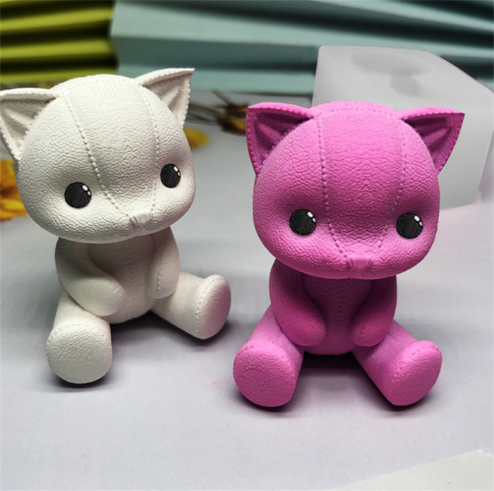 3D cat silicone soap mold Fondant Cake Decoration mold DIY baking mold handmade soap cake cake dessert decoration Cake Chocolate Mold