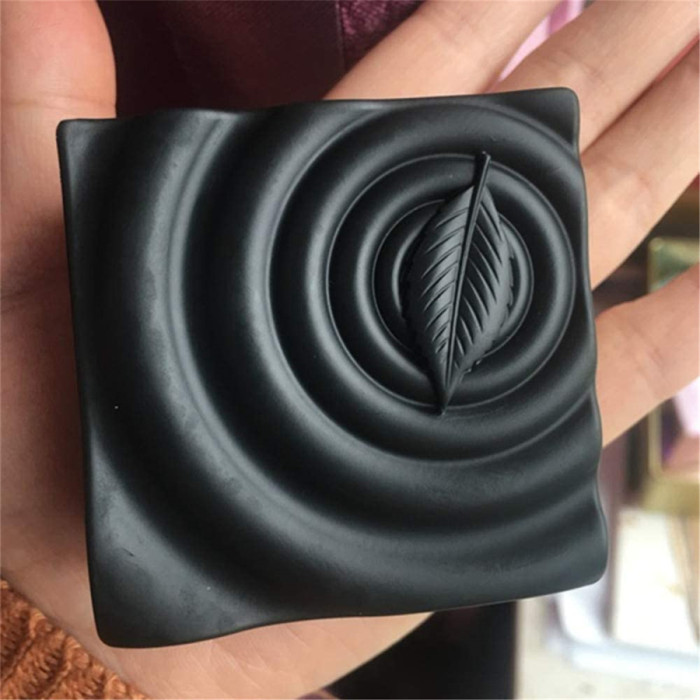 Silicone Molds Leaf, Water Wave Shape Craft Art Silicone Soap Mold, Water Lines Craft Molds DIY Handmade Soap Molds