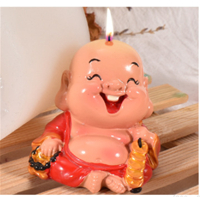 3D Buddha Statue Candle Mold Silicone Resin Epoxy Mold Soap Making Mould Cake Chocolate Decorating DIY Tools