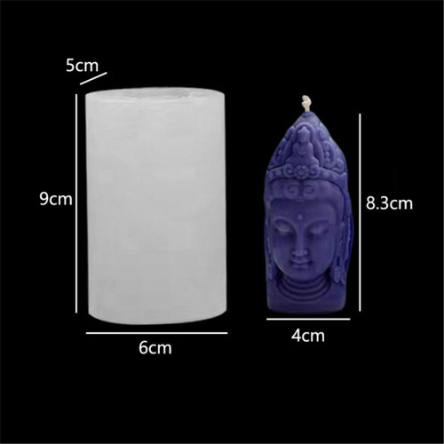 3D Buddha Statue Silicone Mold for Candle Making Handmade Soap Molds Polymer Clay Maker Mould DIY Craft epoxy Resin molds Unique