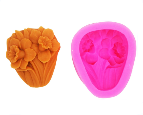 Daffodil Flower Silicone Soap Mold Craft Molds DIY Handmade soap molds