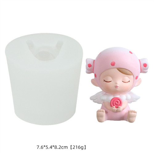 3D Angel Baby Silicone Candle Mold for Fondant Chocolate Candy Soap Cake Mould Angel molds Silicone