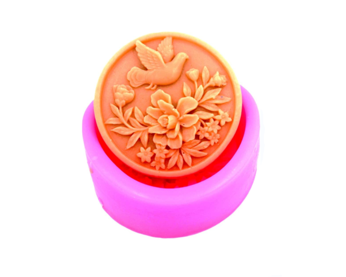 Flowers and birds Silicone Soap Mold  Chocolate Candy Cake Decorating Baking Tools Polymer Clay Wax Silicone Molds