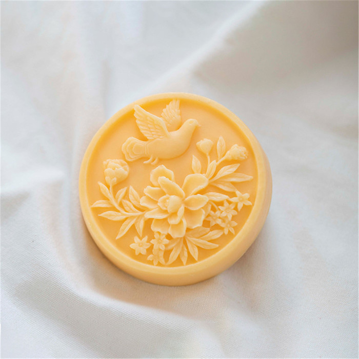 Flowers and birds Silicone Soap Mold  Chocolate Candy Cake Decorating Baking Tools Polymer Clay Wax Silicone Molds