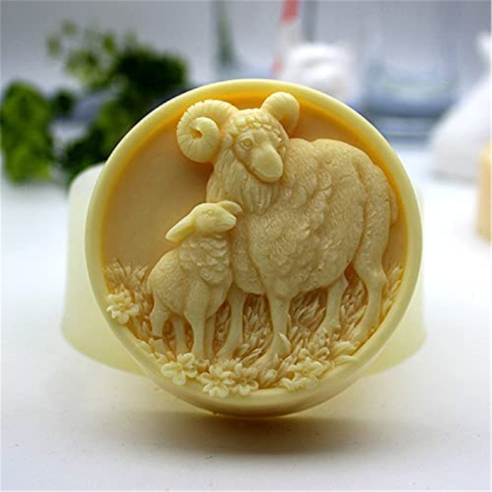 Sheep Soap Mold Handmade Soap Silicone Mold Soap Mold Candle Mold Ice Sculpture Mold  Soap Mold Aroma Plaster Mold