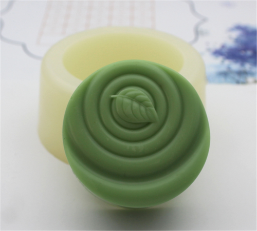 Round Leaf Silicone Soap Molds Soap Making Molds Craft Art Resin Mould DIY Craft Handmade Soap Candle Plaster Resin Mould