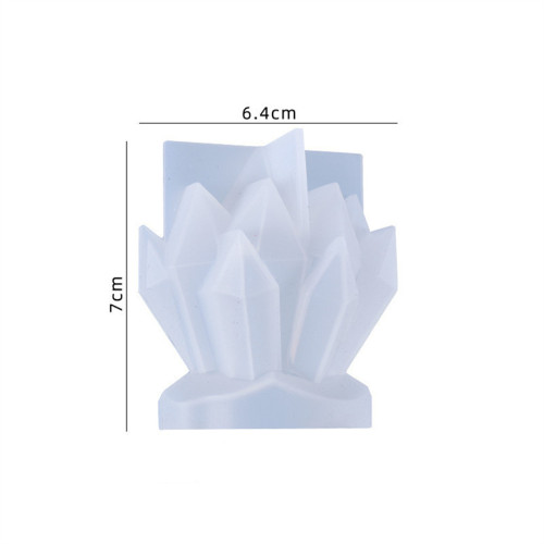 Iceberg Shape Candle Silicone Mold,Geometric Flower Cluster Handmade Soap Wax Candles Aromatherapy Mold Cake Candy Chocolate Mould DIY Crafts Clay Home Decoration
