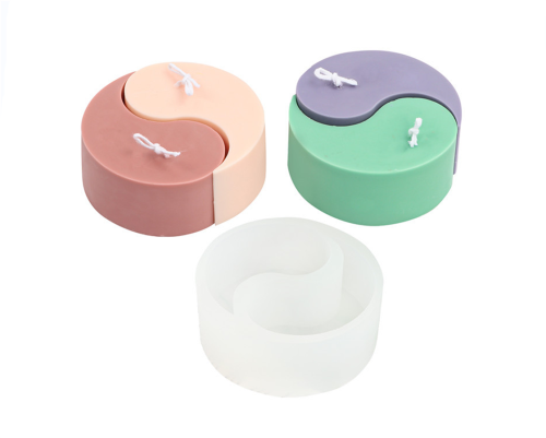 Tai Chi Silicone Candle Mold,Creative Yin Yang Handmade Soap Aromatherapy Molds DIY Art Craft Resin