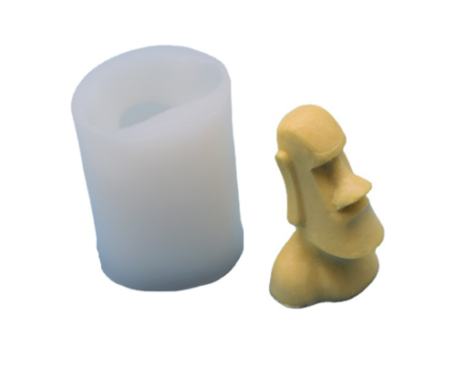 Big nose head shape candle making mold aromatherapy gypsum chocolate liquid silicone mold