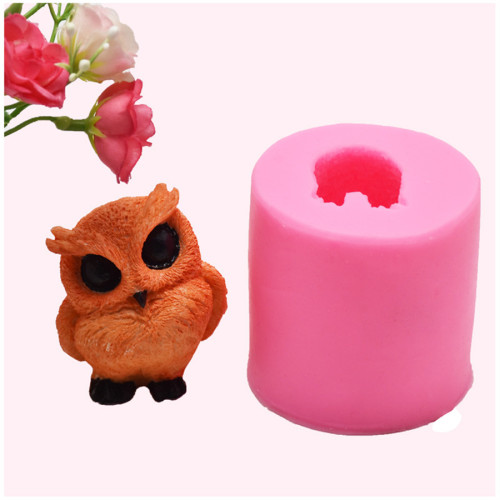 3D Owl Silicone Soap Mold Resin Candle Mould Fondant Cake Decorating Tools Chocolate Candy Pastry Baking Kitchen Supplies