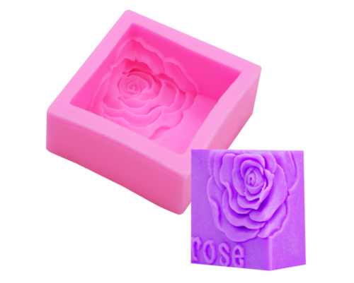 3D rose flower silicone mold sugar turning chocolate cake decoration baking mold manual soap mold