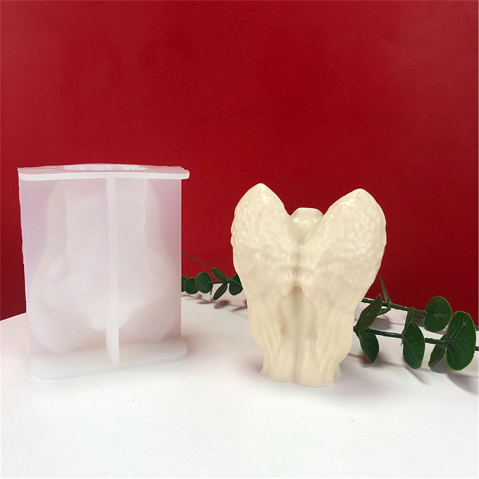 3D Muscle Angel Candle Mold,  Angel Statue Silicone Candle Mold Epoxy Resin Casting Soap Mold for DIY Cake Decoration Tool Aromatherapy Candles, Wax, Soaps, Polymer Clay