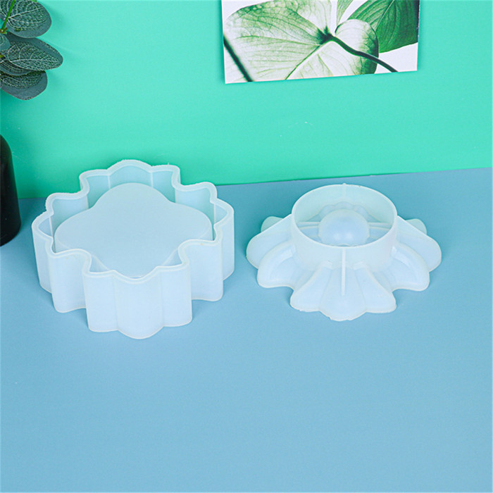 Storage Box Silicone Resin Mold with lids Bottle Jar Epoxy Silicone Casting Molds for Jewelry Ornaments Storage Cup Holder Trinket Box Container, 3D DIY Making Handmade Home Decor Crafts