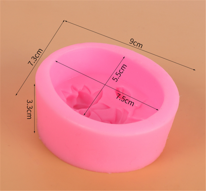 Cute 3D Lotus Pond Leaf Dragonfly Manual Soap Dye Cake Model Baking Silicone Mold Women Baking Square Round Decor