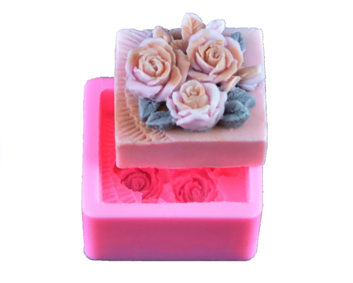 Rose Molds Handmade Chocolate Candy Moulds for DIY Craft Art Soap Candle Making Cake Decoration