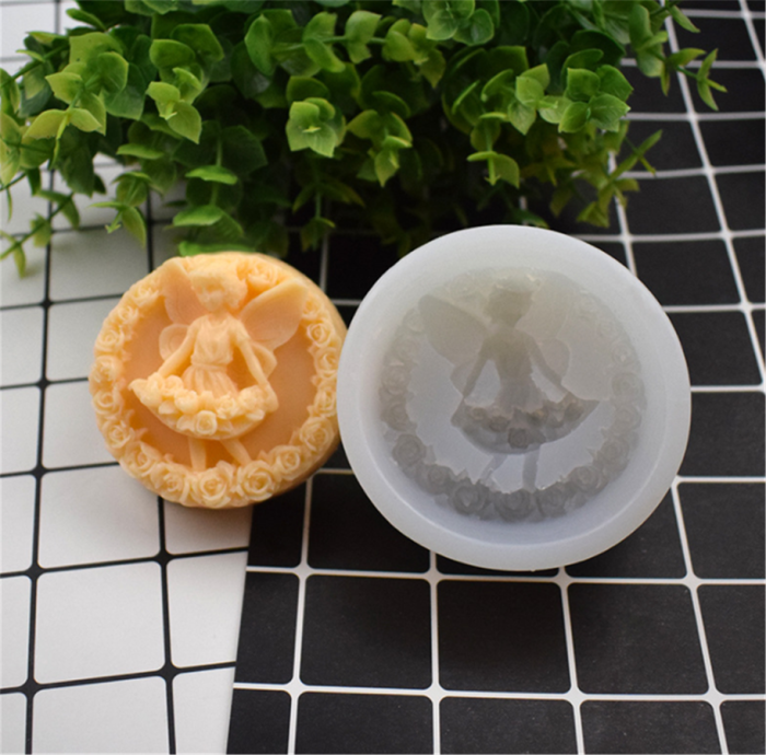 Silicone Mold Craft Art Silicone Soap Mold Craft Molds DIY Handmade Soap Molds (Random color)