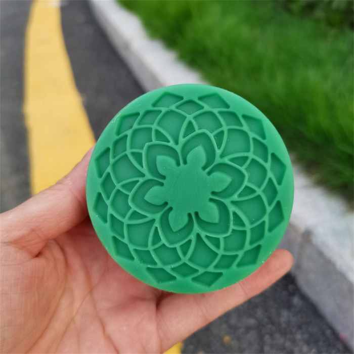 Mixed Flower Round Bath Soap Silicone Mold Cold Process Making Supplies