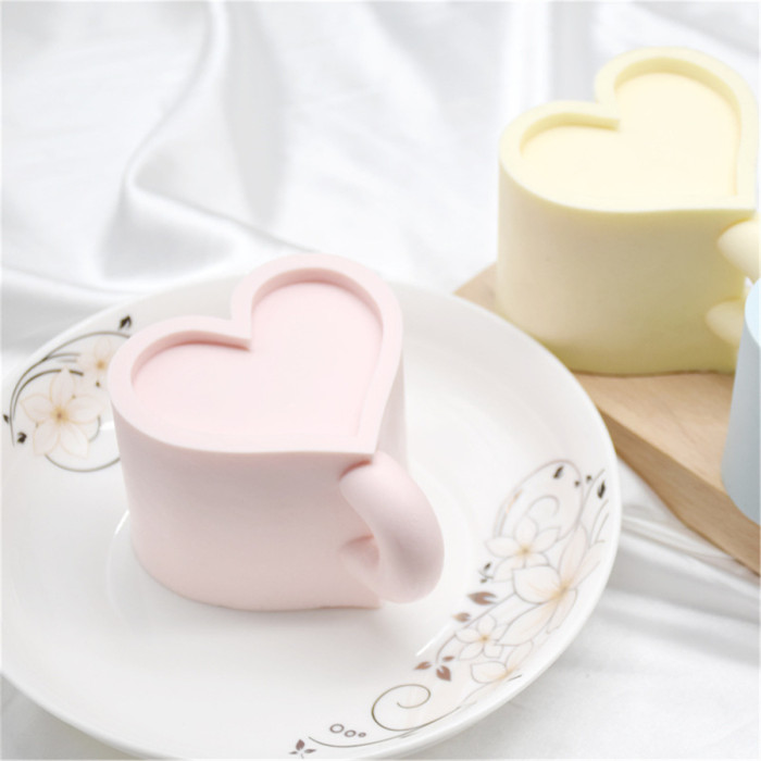 Love cup Candle Silicone Mold Soap Mold Fondant Chocolate Cake Candy Mould Gypsum Epoxy Resin Mold Home Ornament