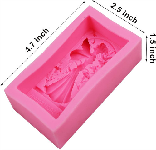 Silicone Soap Molds, 3D Large Angel Girl Silicone Mold Beauty Fairy Butterfly Soap Mold for Handmade Soap DIY Cake Baking Art Craft and Dessert