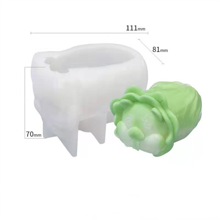 Vegetable dog Candle Mold Moldes para Velas Silicone Molds for Candles Candle Molds for Candle Making Unique Candle Molds for Chocolate, Candy, Candle, Soap