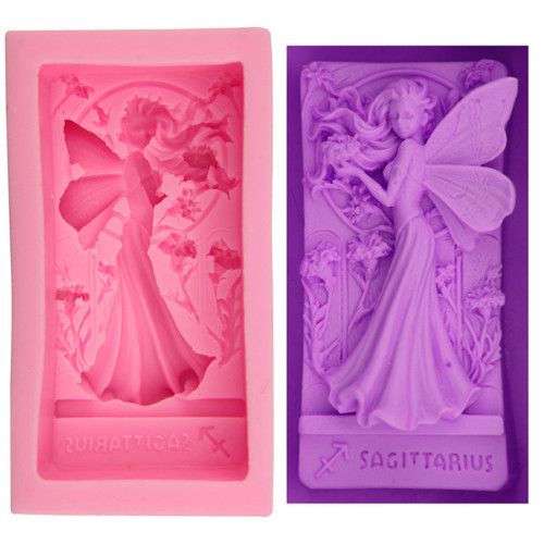 Silicone Soap Molds, 3D Large Angel Girl Silicone Mold Beauty Fairy Butterfly Soap Mold for Handmade Soap DIY Cake Baking Art Craft and Dessert
