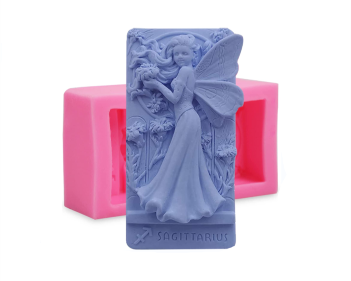 Silicone Soap Molds, 3D Large Angel Girl Silicone Mold Beauty Fairy Butterfly Soap Mold for Handmade Soap DIY Cake Baking Art Craft and Dessert