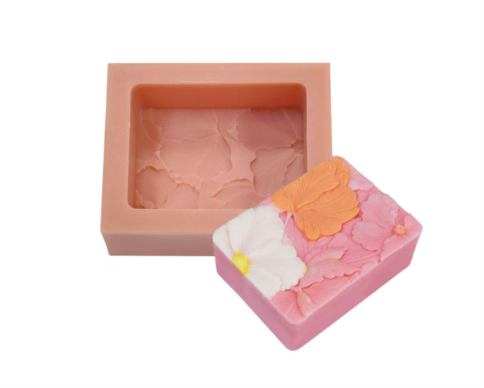 Silicone Mold Daisy, Flowers Craft Art Silicone Soap Mold, Craft Mold DIY Handmade Soap Mold