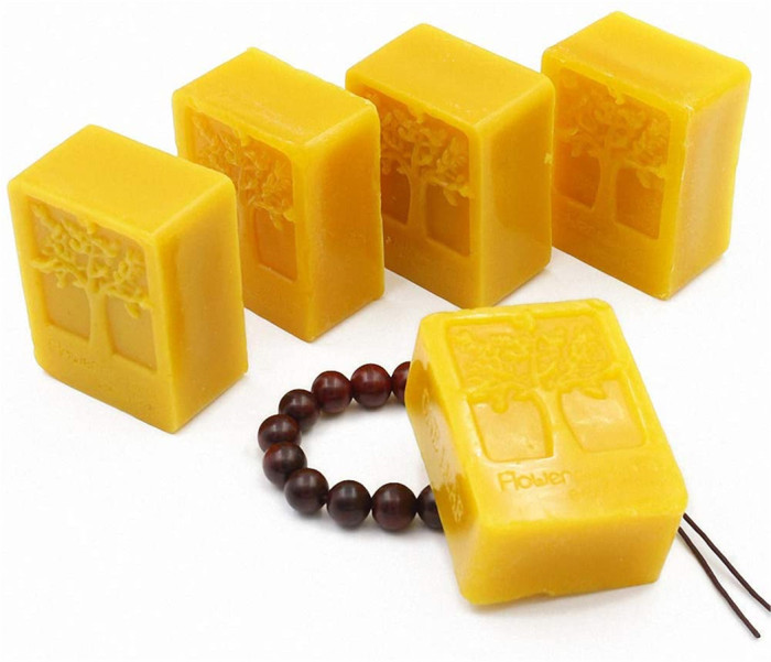 4 Cavities Rectangle Tree of Life Silicone Soap Bar and Resin Mold for DIY Soap Making