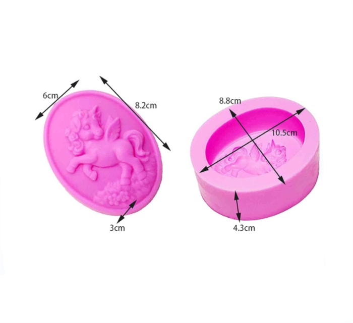 Horse Mould  Art Silicone Soap Craft DIY Handmade Candle Molds