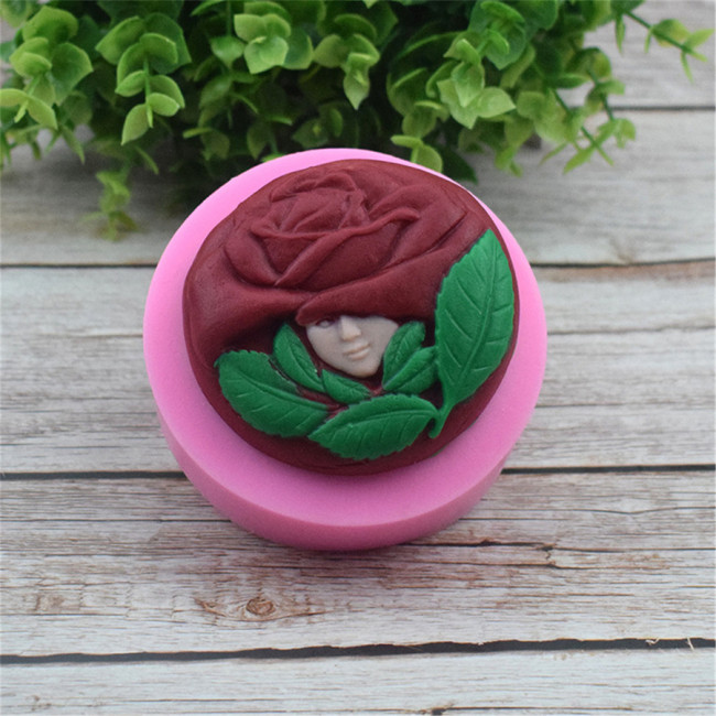 Flower  Rose Shape Silicone Fondant Soap 3D Cake Molds Cupcake Jelly Candy Chocolate Decoration Baking Tool Moulds