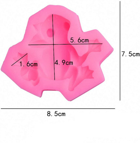 3D Frog Silicone Mold for Chocolate Candy Gum Paste Polymer Clay Resin Kitchen Baking Sugar Craft Cake Cupcake Decorating Tools Mini Soap Wax Crayon Melt Mould