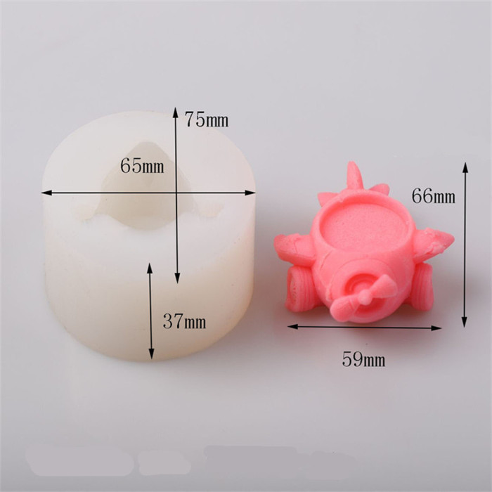 Airplane Shape Silicone Fondant Mold, Chocolate Gum Paste Sugar Craft Mould Cake Cupcake Topper Decorating Tool Aircraft Polymer Clay Resin Wax Melt Mold