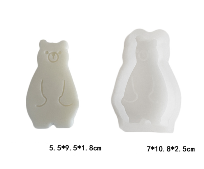 Standing Bear Soap scented candle silicone mold cake decoration